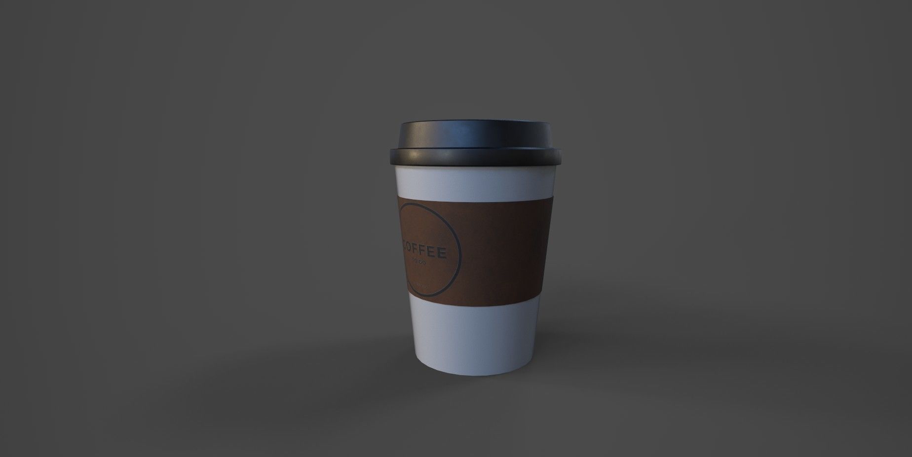CoffeeCup coffee cup Low-poly 3D model_1