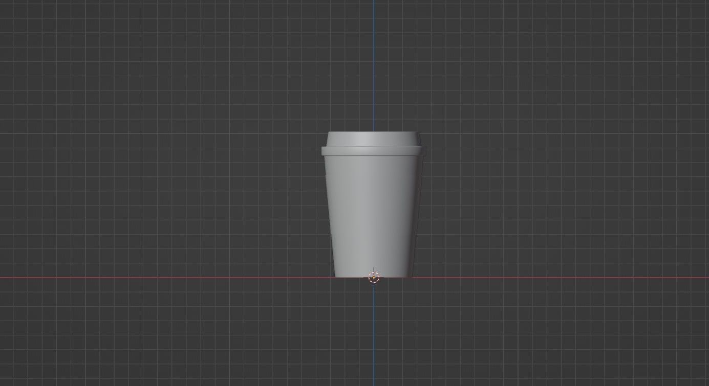 CoffeeCup coffee cup Low-poly 3D model_8
