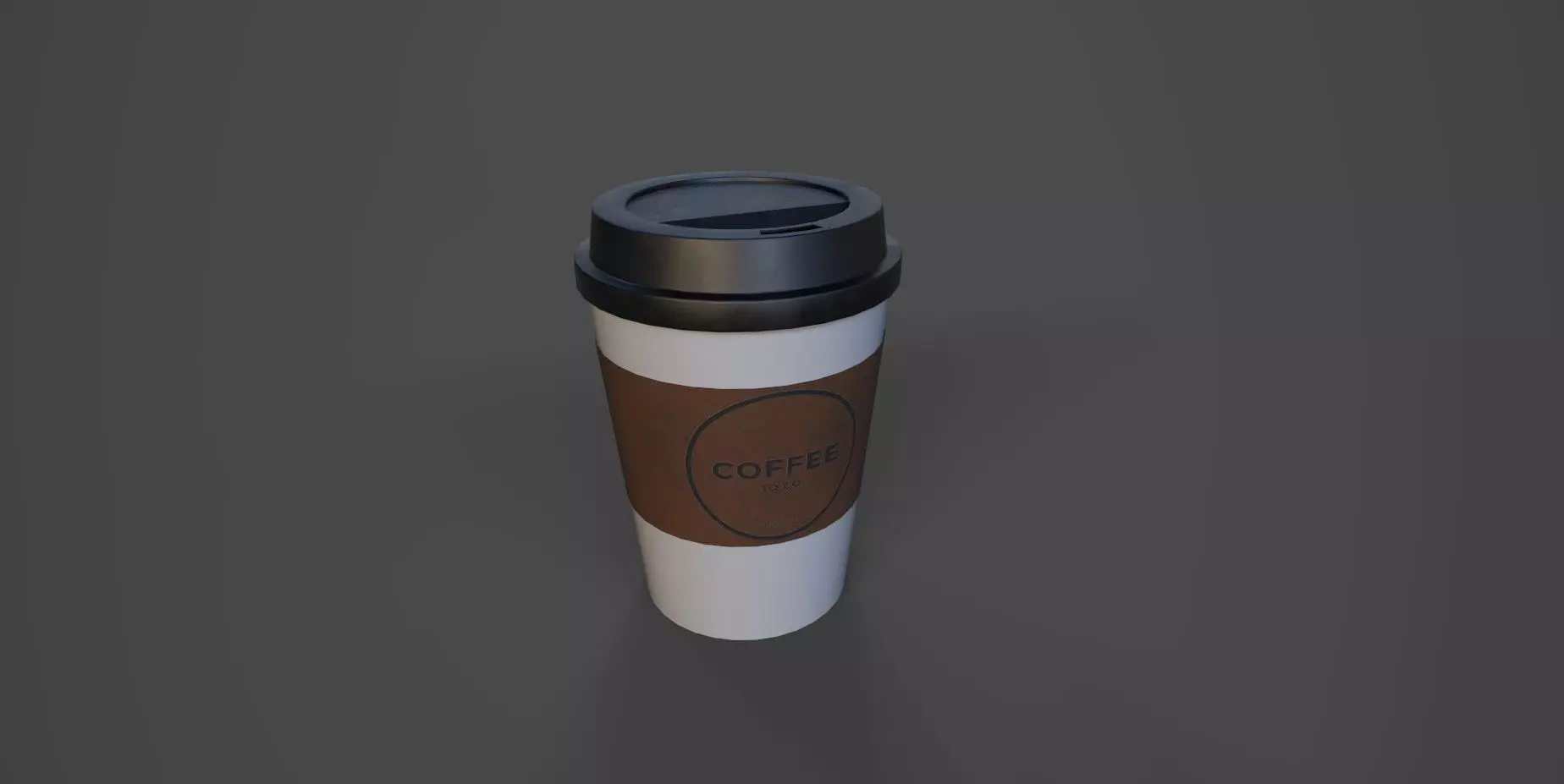 CoffeeCup coffee cup Low-poly 3D model_0