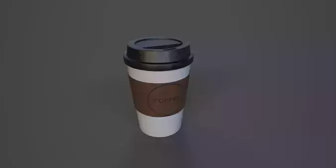 CoffeeCup coffee cup Low-poly 3D model