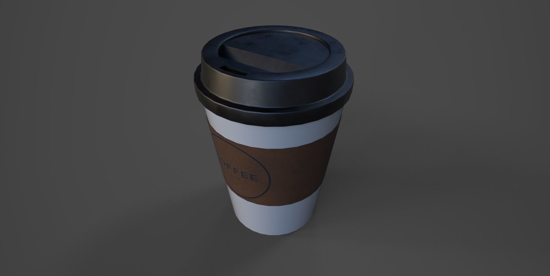 CoffeeCup coffee cup Low-poly 3D model_6