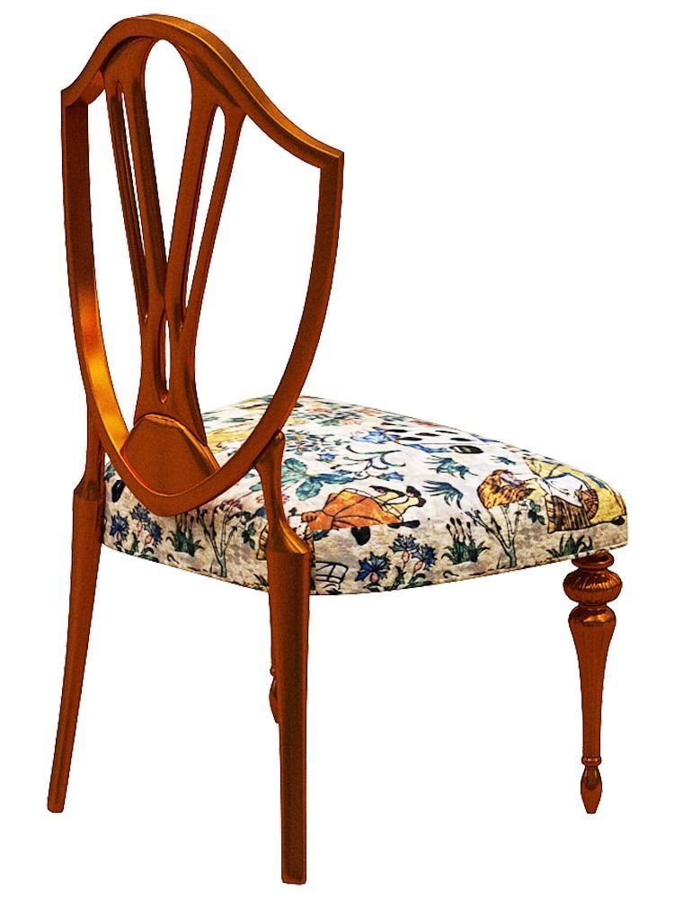 classical Dining set Low-poly 3D model_10