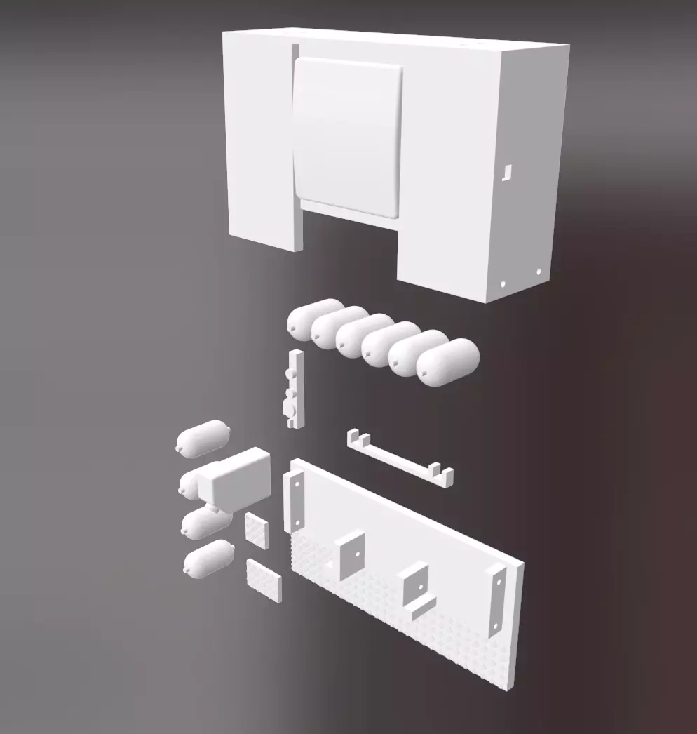 Van der vlist 8x2 scania detail parts 3D print model_0