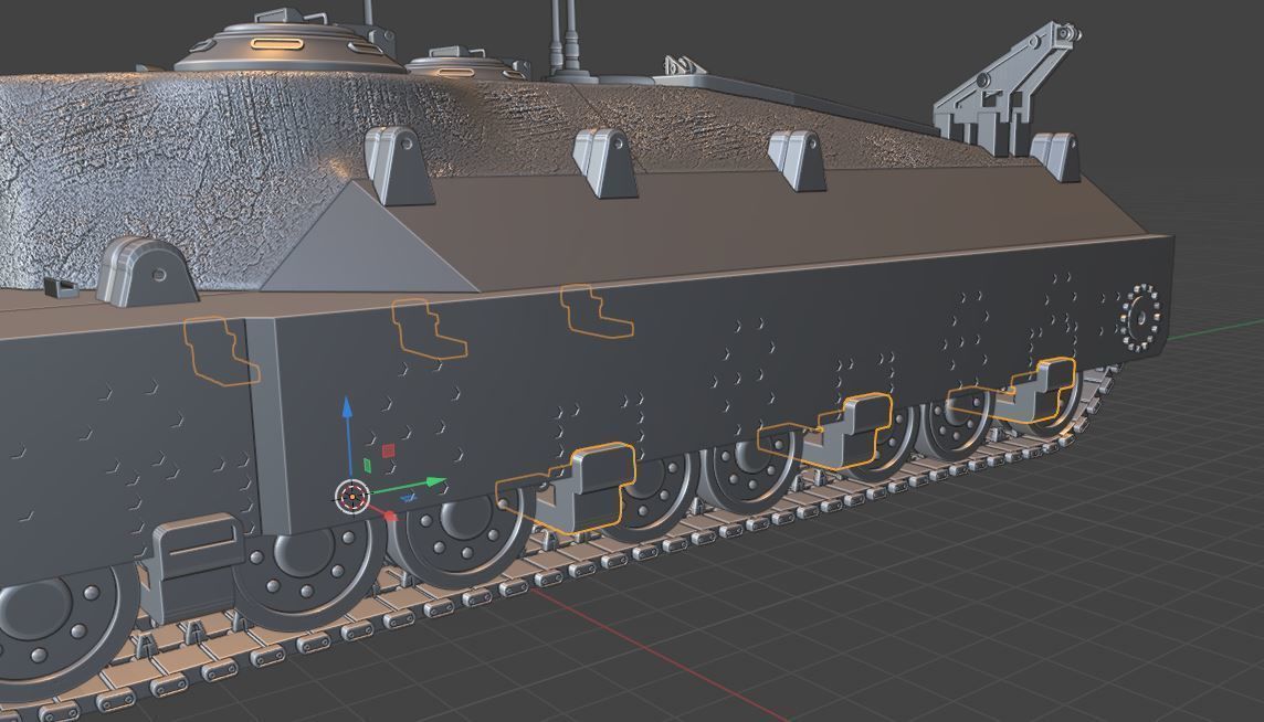 Tanks T95 USA 3D print model_7