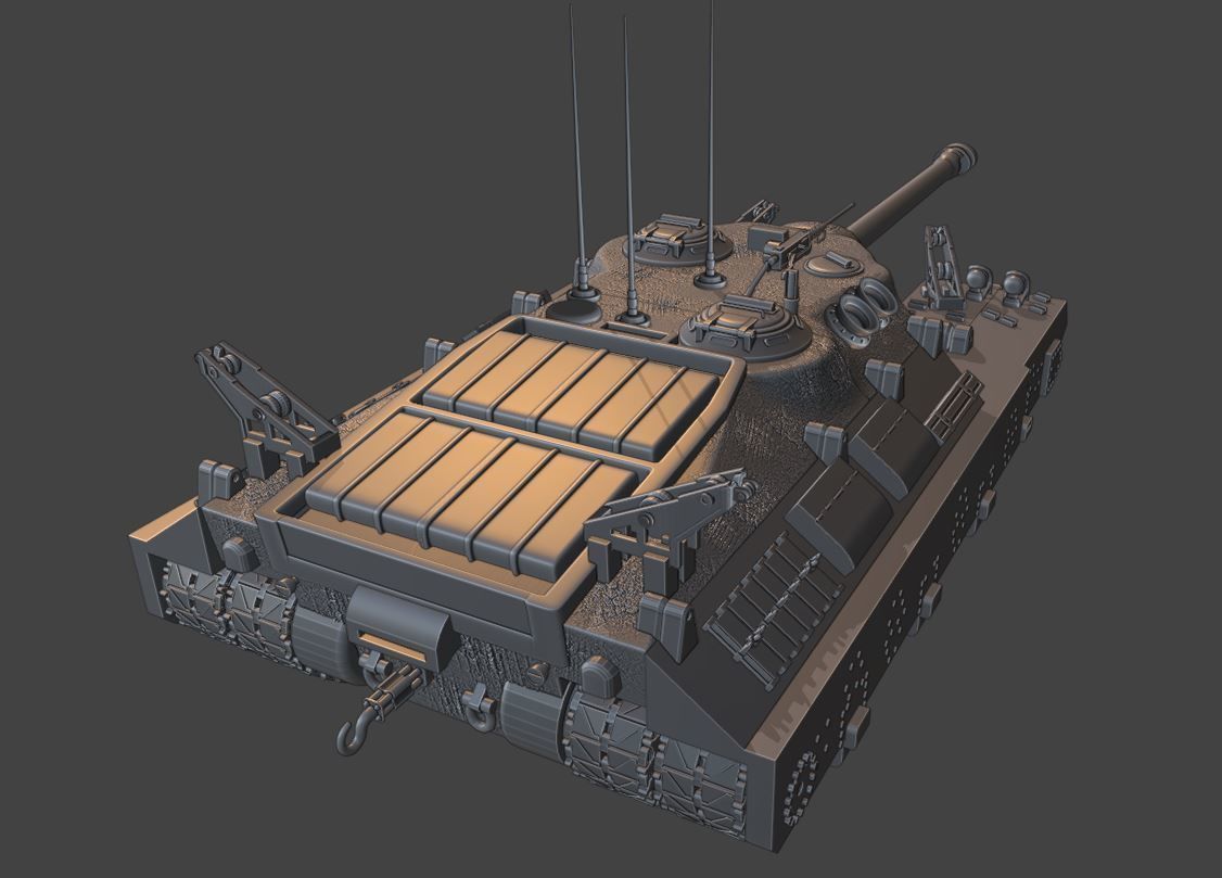 Tanks T95 USA 3D print model_1