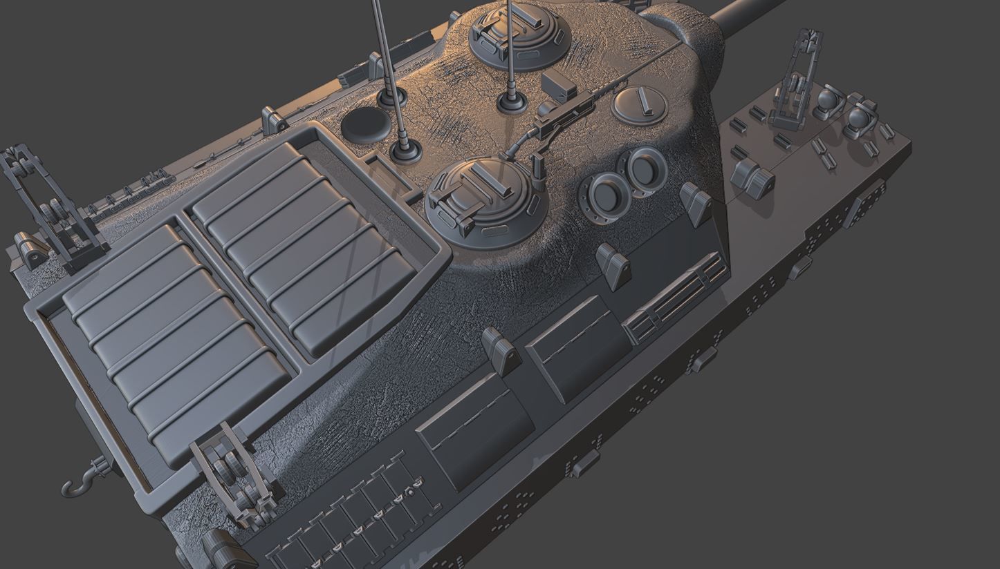 Tanks T95 USA 3D print model_4
