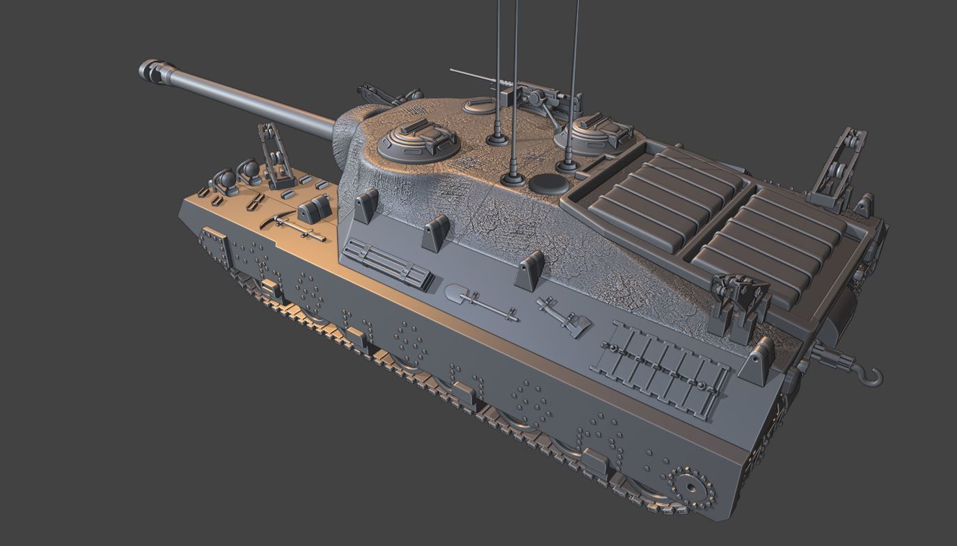 Tanks T95 USA 3D print model_5