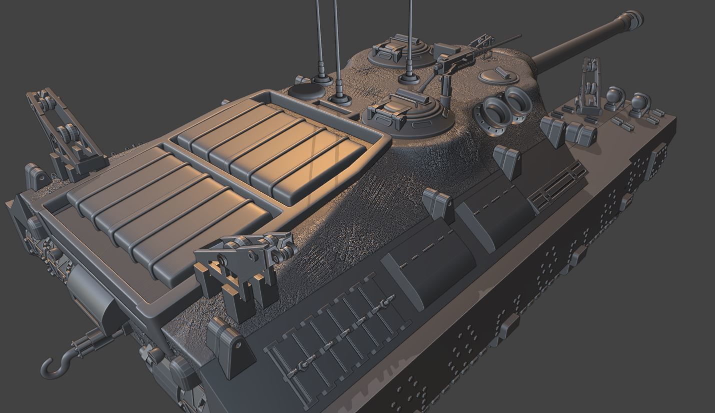 Tanks T95 USA 3D print model_18