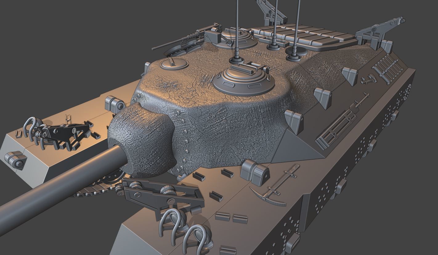 Tanks T95 USA 3D print model_12