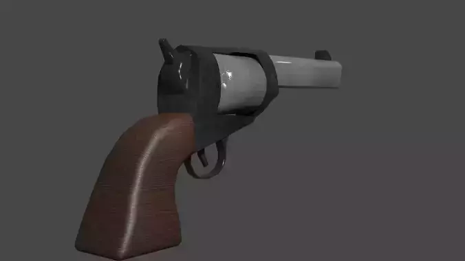 Revolver LowPoly free
