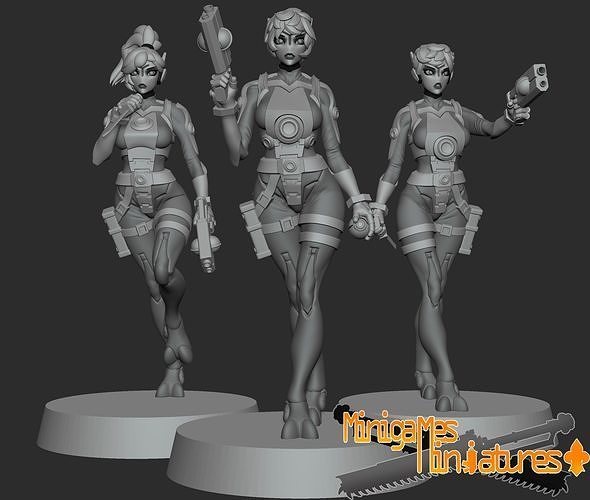 Greater good pilots anime figurines 3D print model