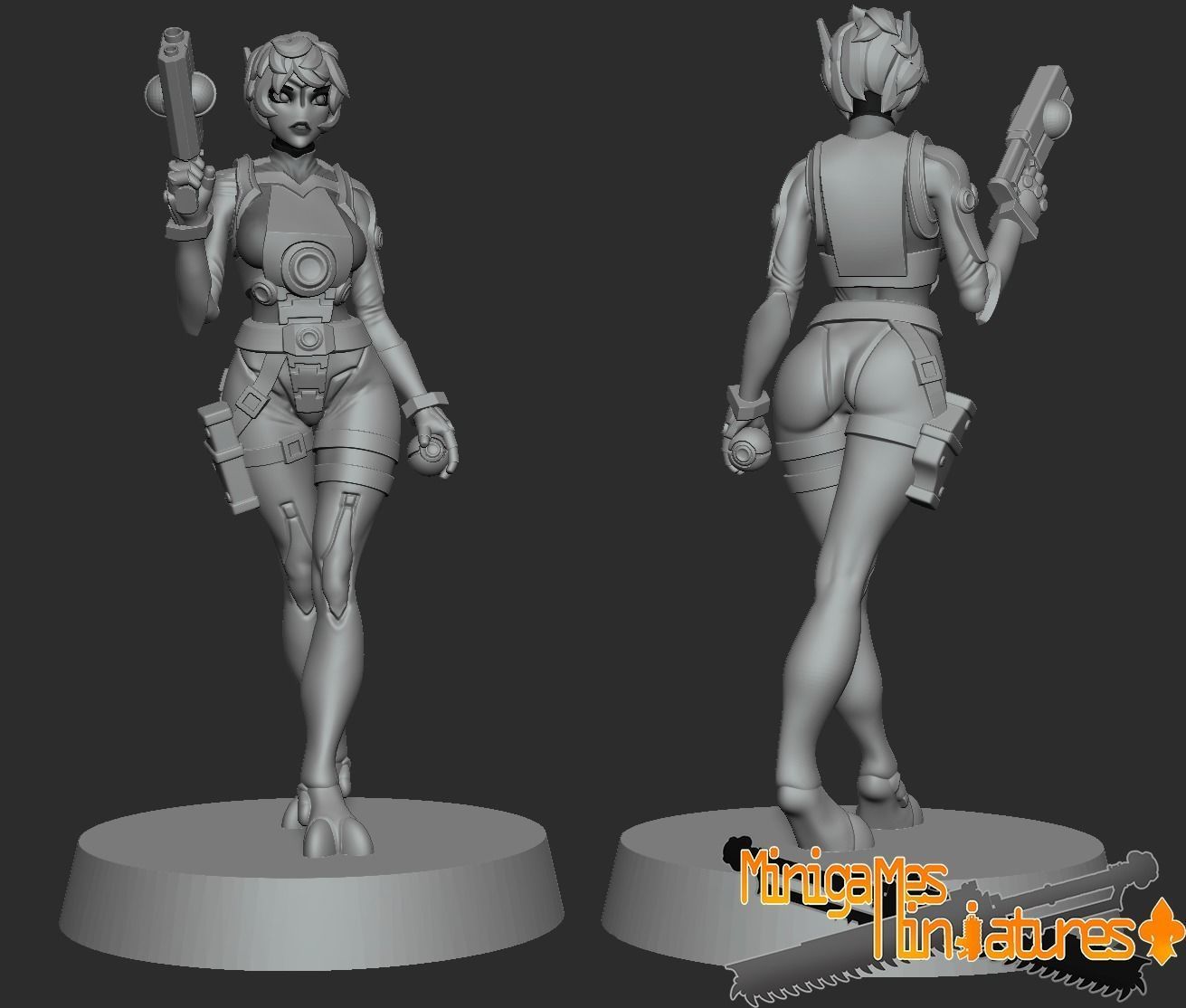 Greater good pilots anime figurines 3D print model_2