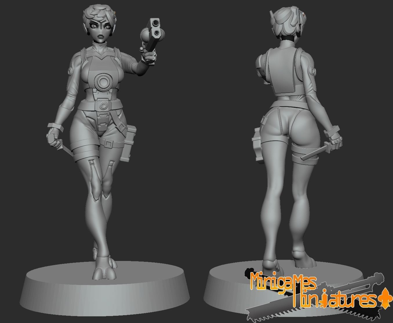 Greater good pilots anime figurines 3D print model_1
