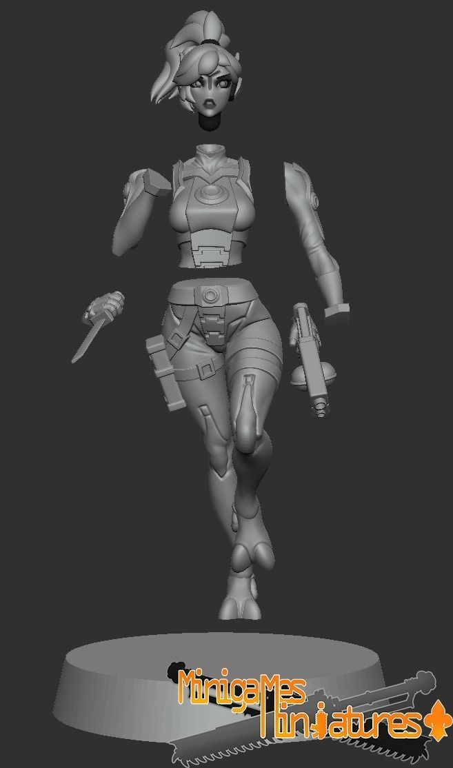 Greater good pilots anime figurines 3D print model_5