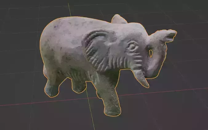 soapstone elephant statue 3D model