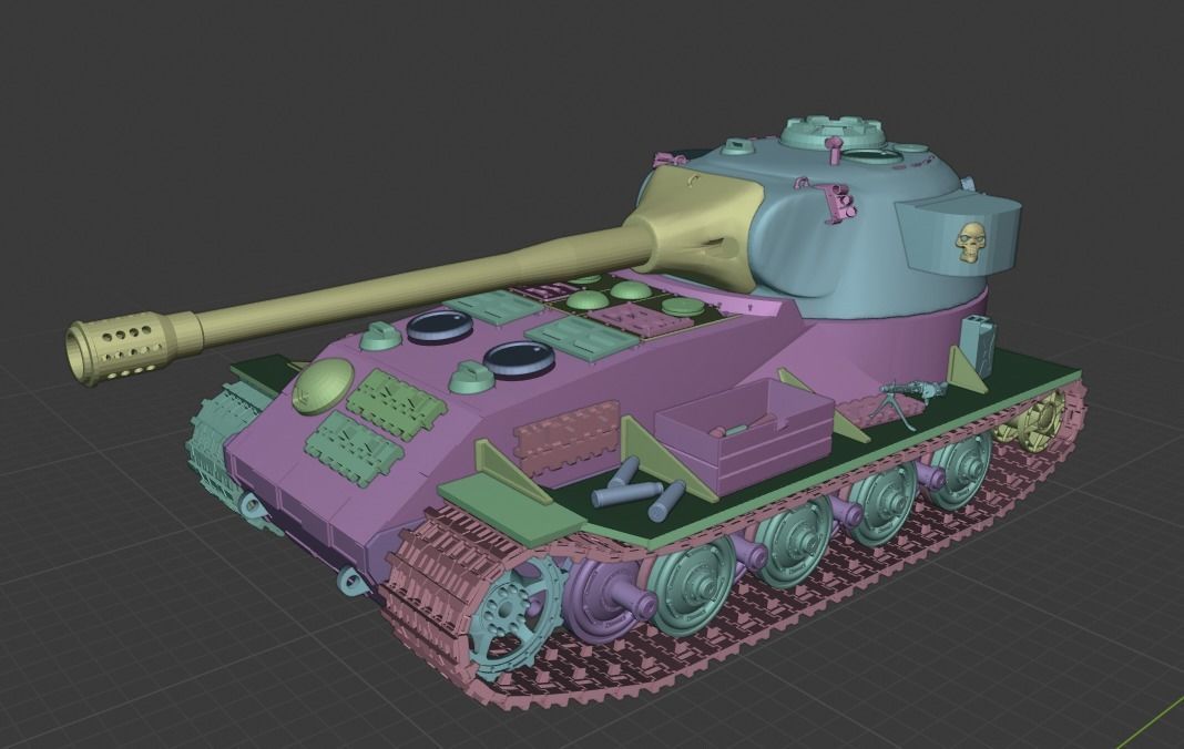 VK 7201 tanks Germany 3D print model_11