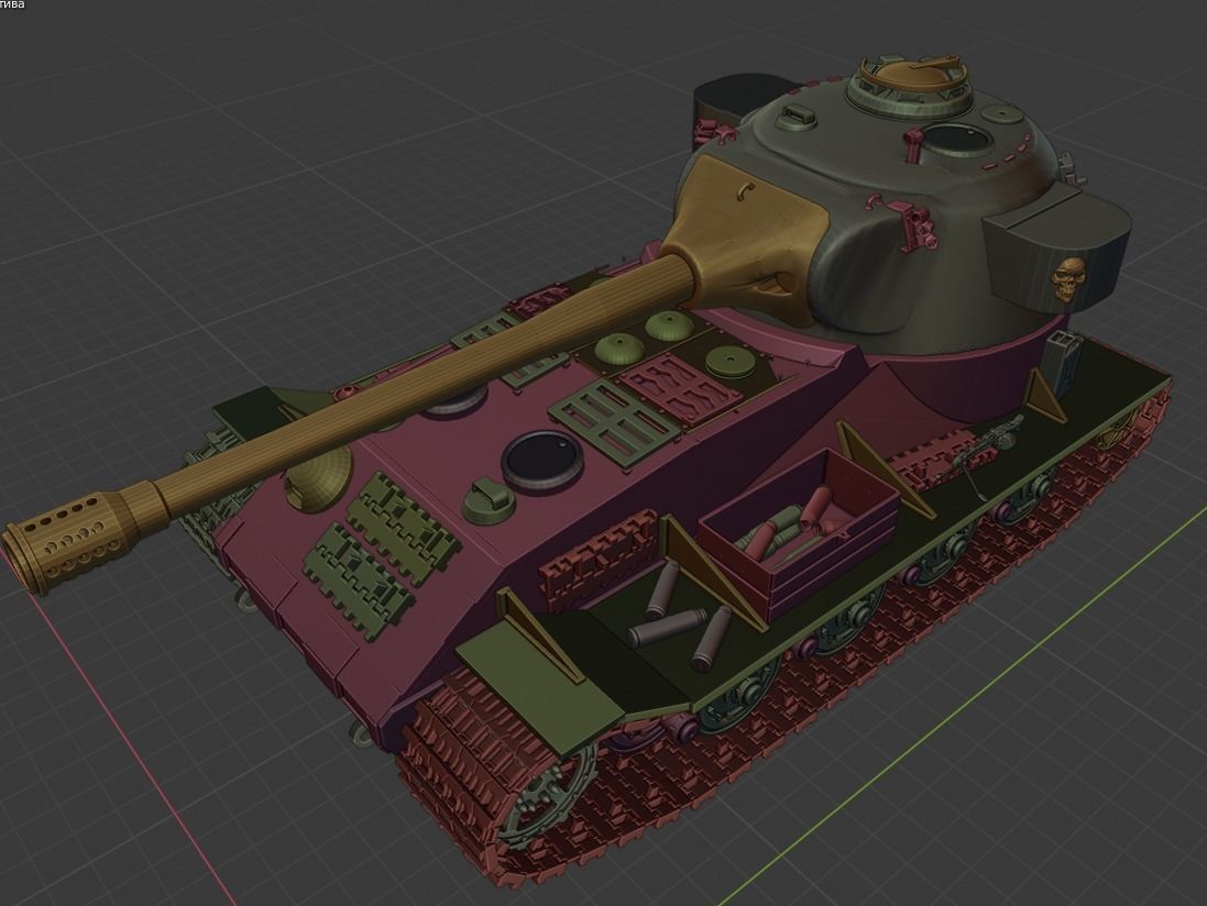 VK 7201 tanks Germany 3D print model_13