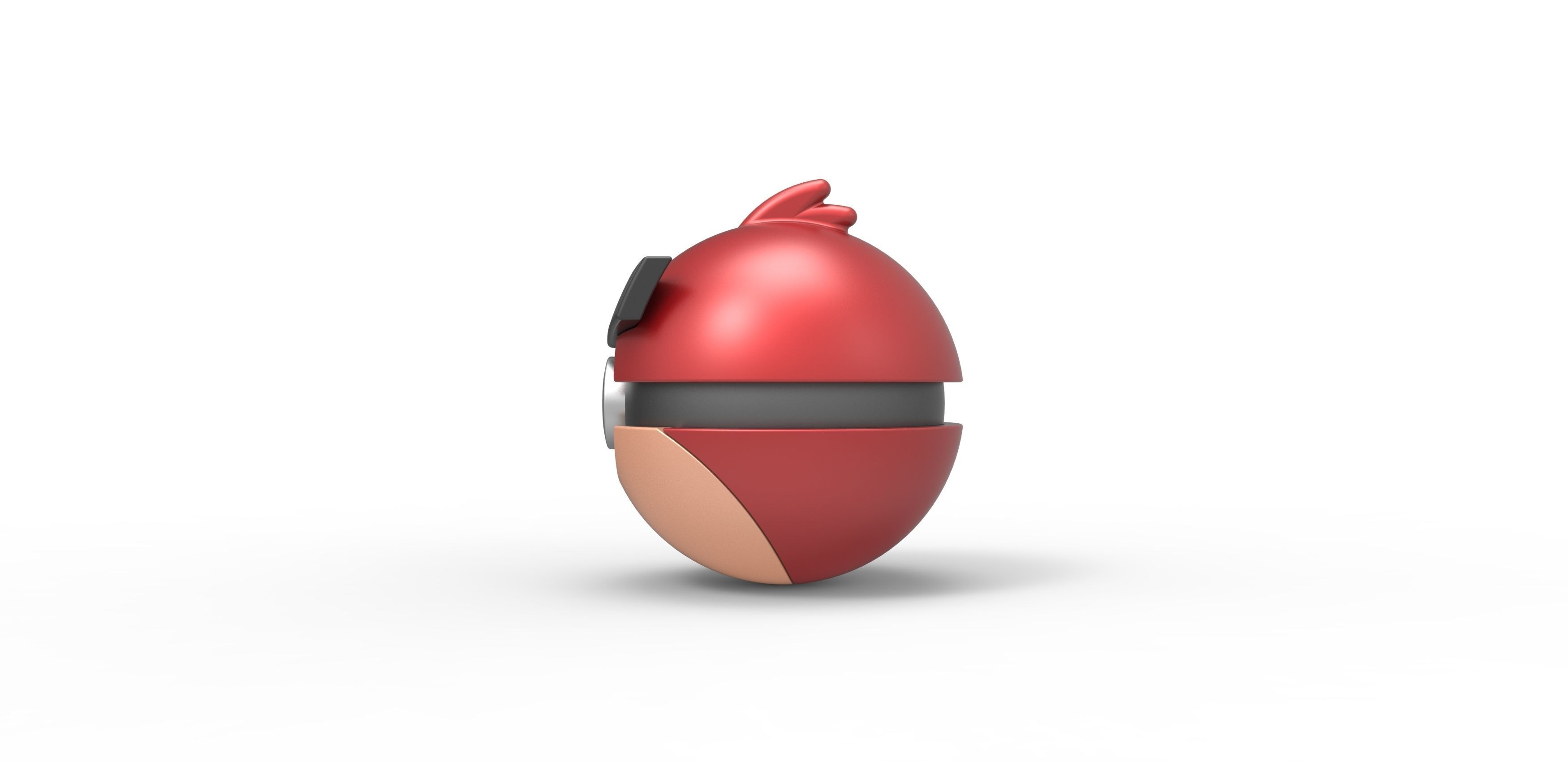 Angry bird Red orb 3D print model_6