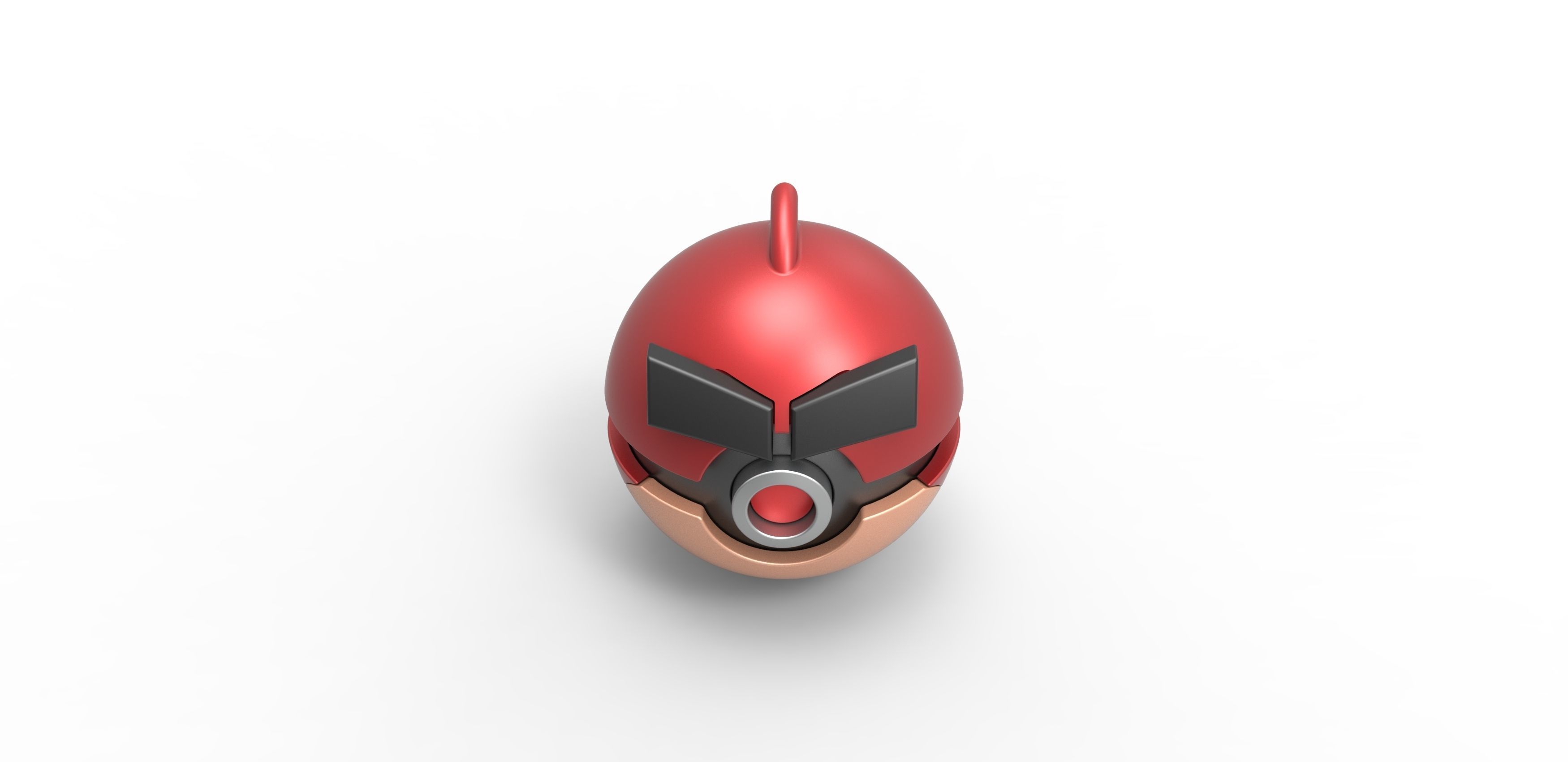 Angry bird Red orb 3D print model_3