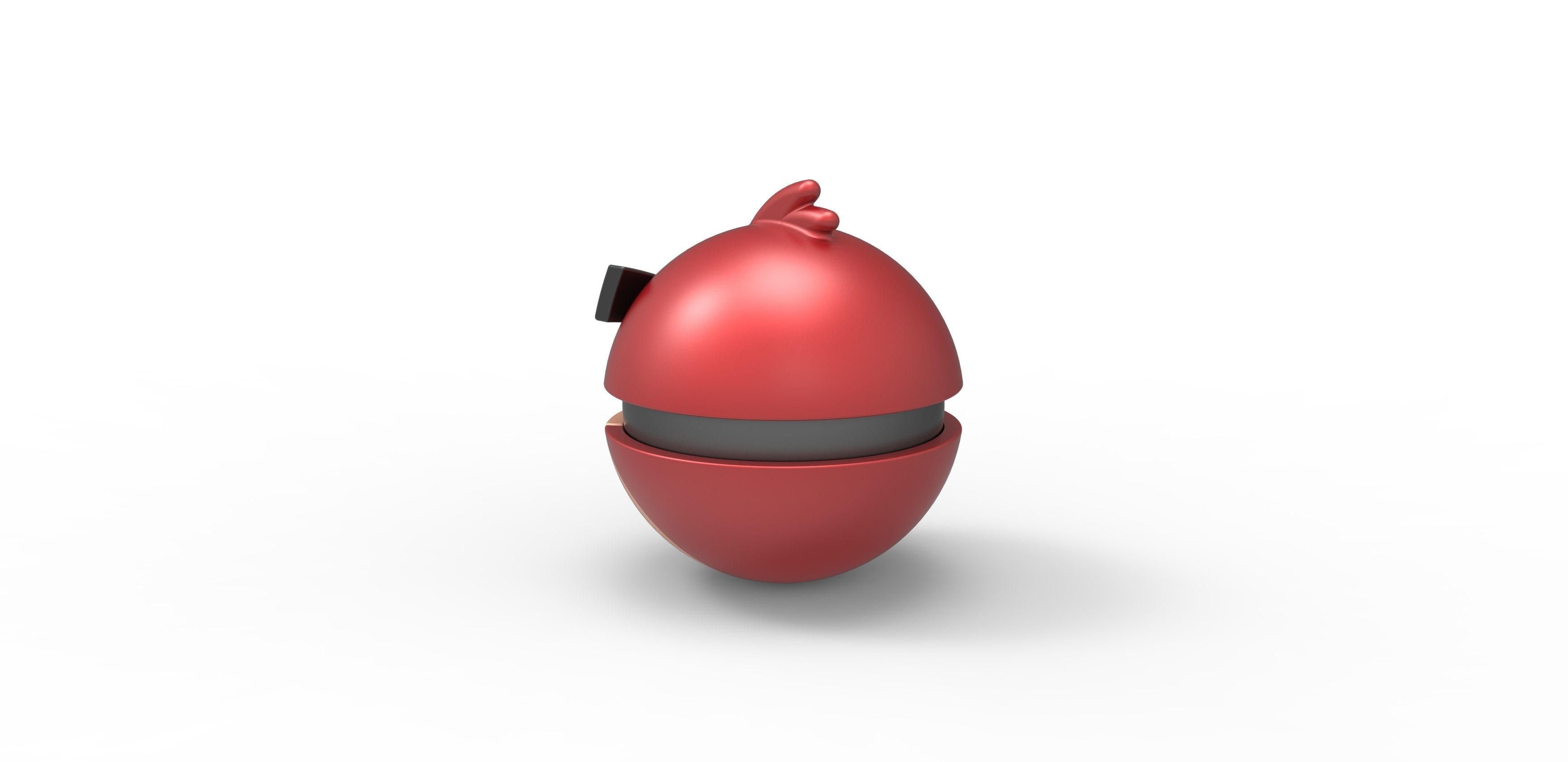 Angry bird Red orb 3D print model_7