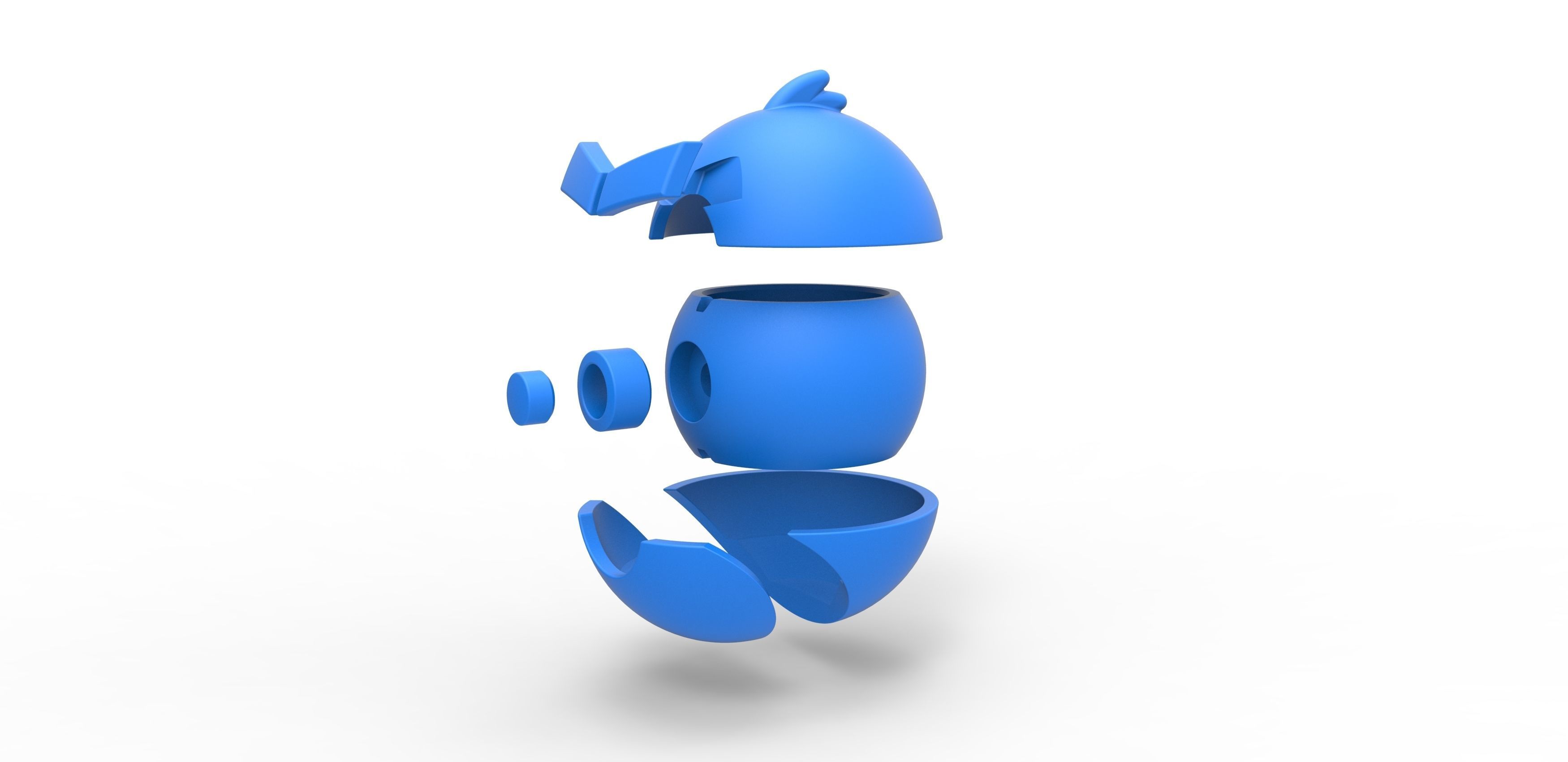 Angry bird Red orb 3D print model_16