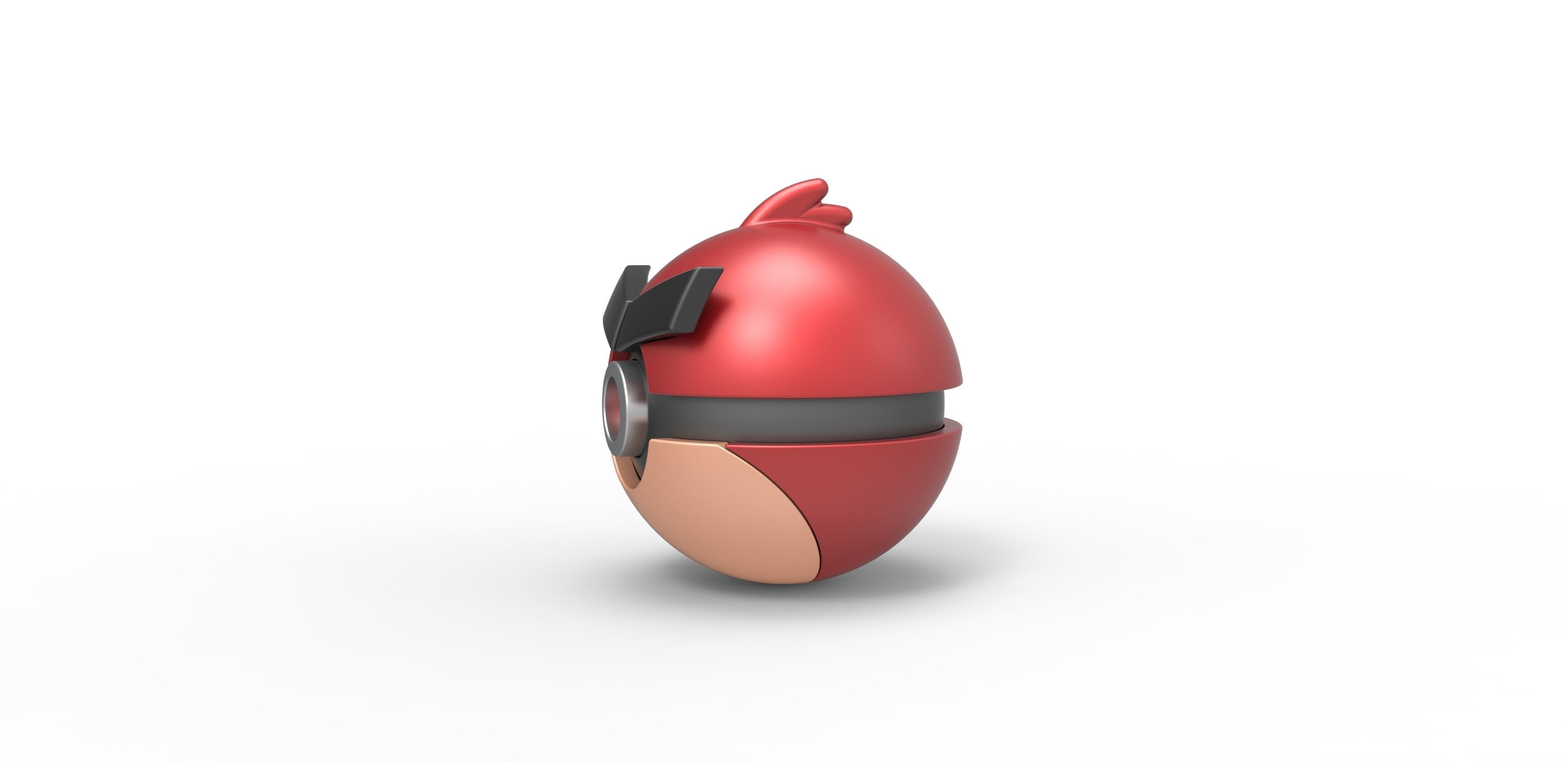 Angry bird Red orb 3D print model_5