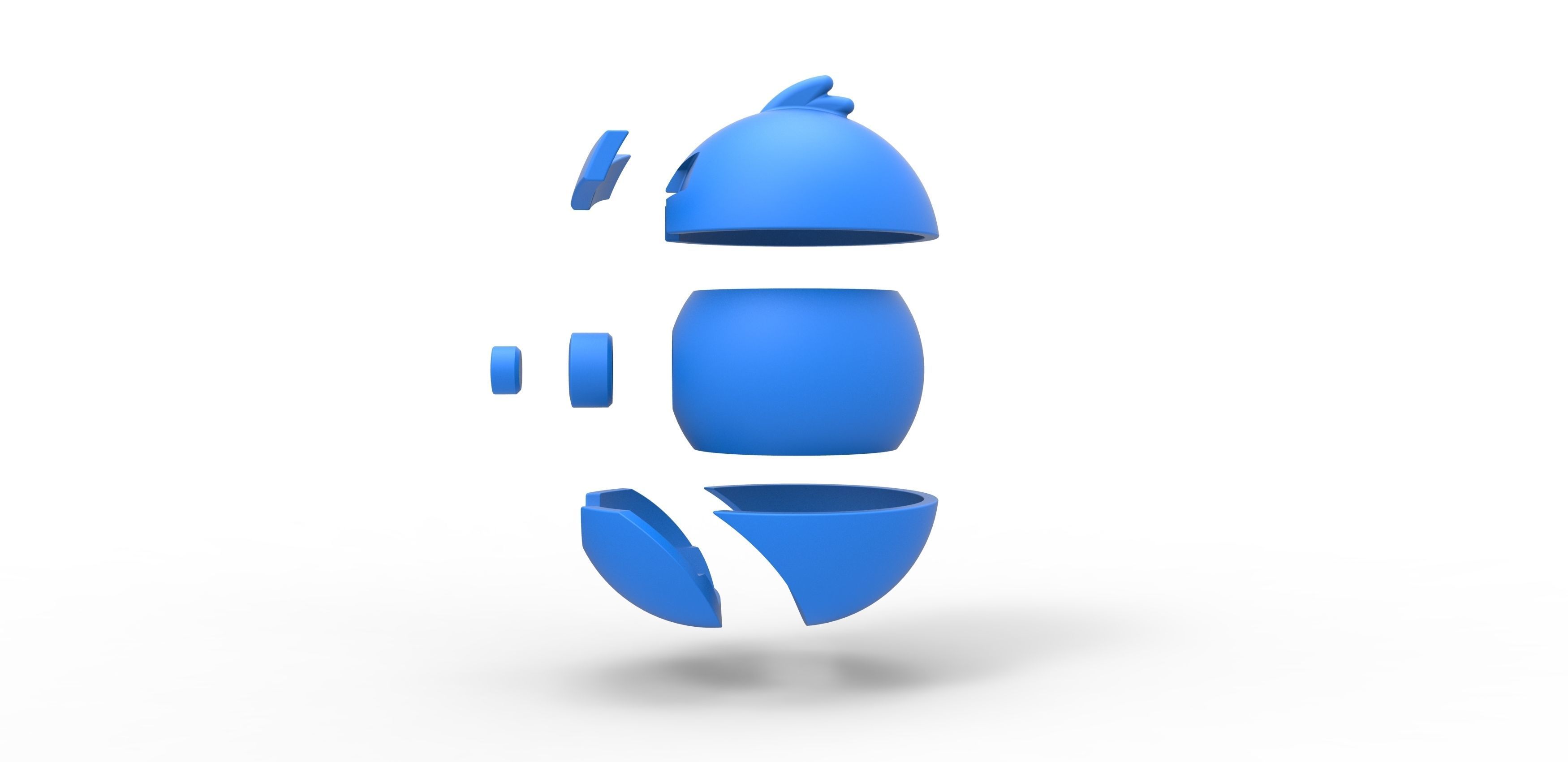 Angry bird Red orb 3D print model_19