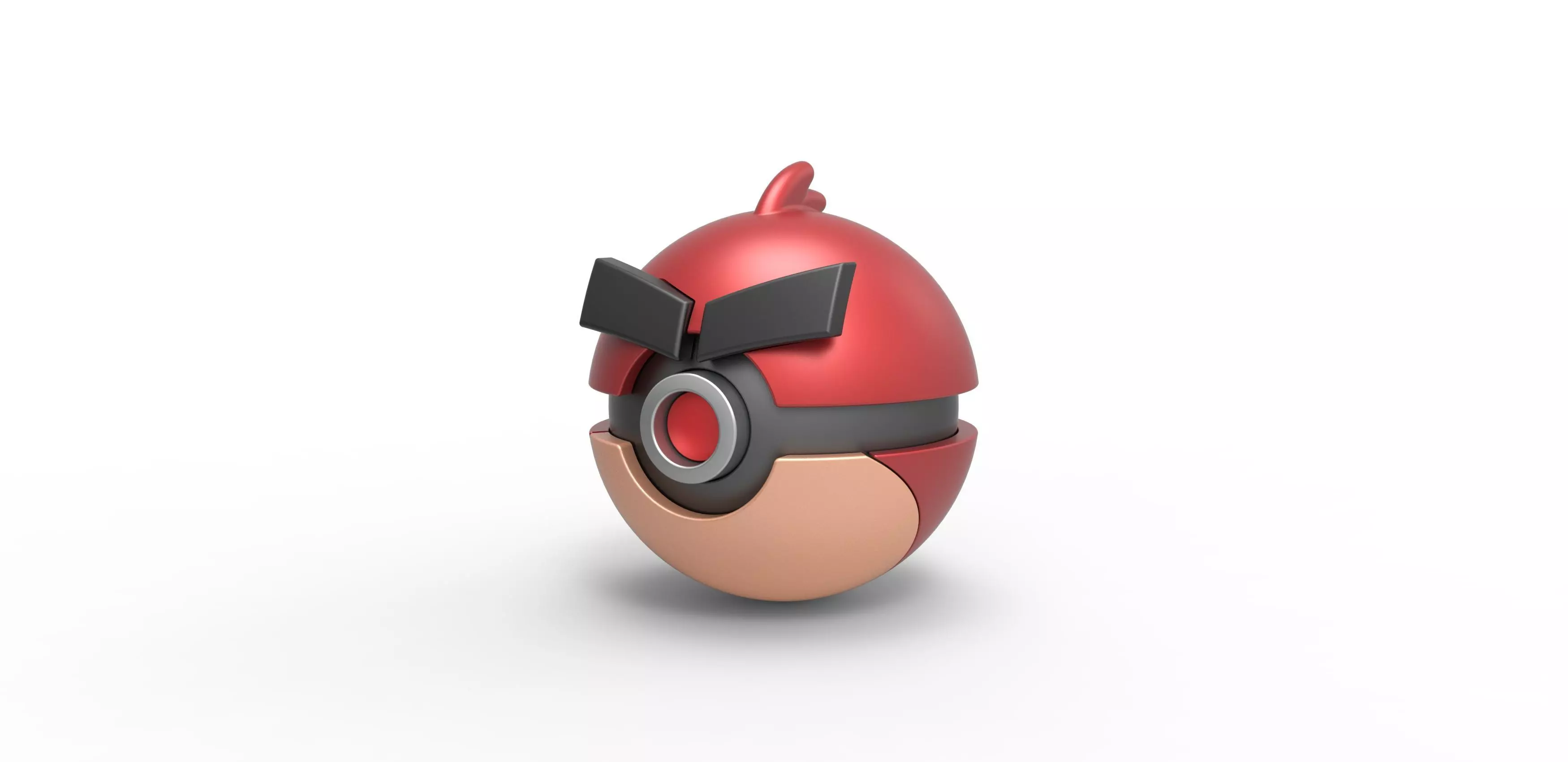 Angry bird Red orb 3D print model_0