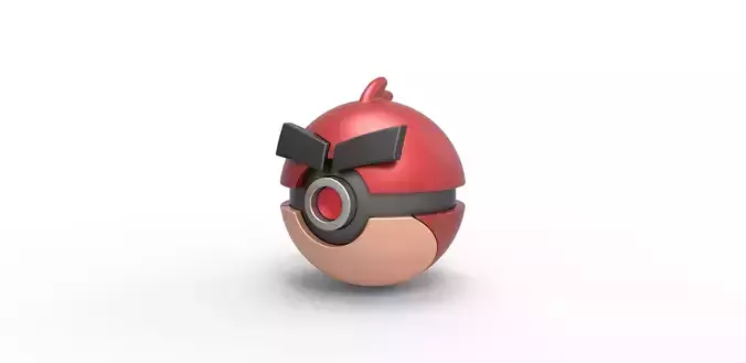 Angry bird Red orb 3D print model