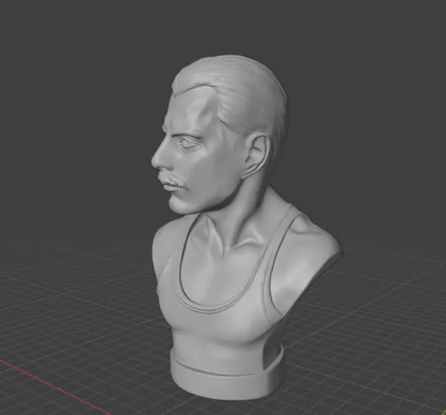 Freddie Mercury 3D print model_3