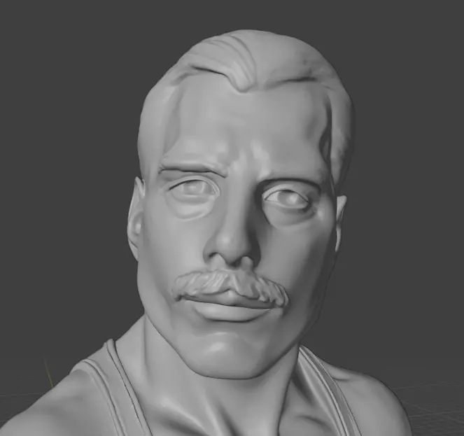 Freddie Mercury 3D print model_12