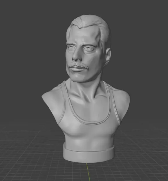 Freddie Mercury 3D print model_11