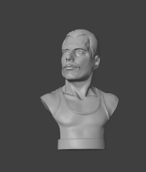 Freddie Mercury 3D print model_6
