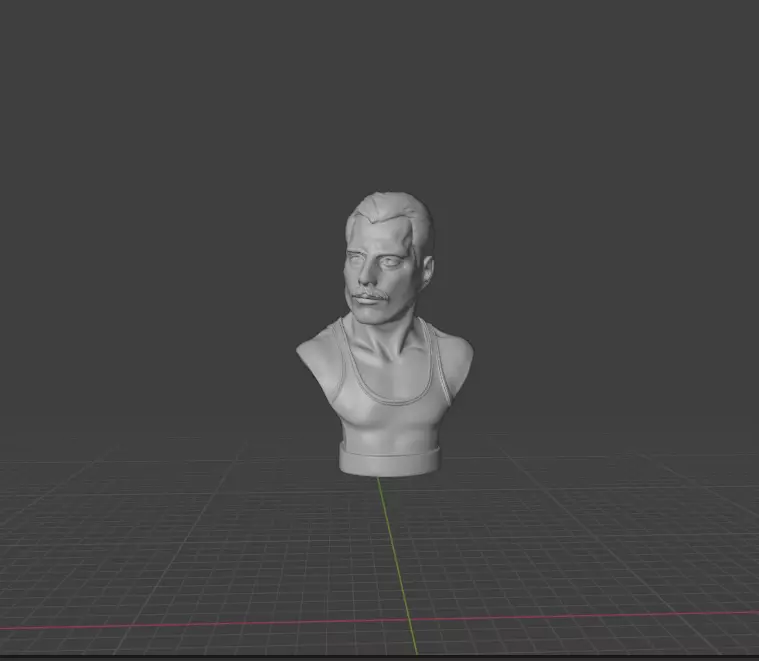 Freddie Mercury 3D print model_0