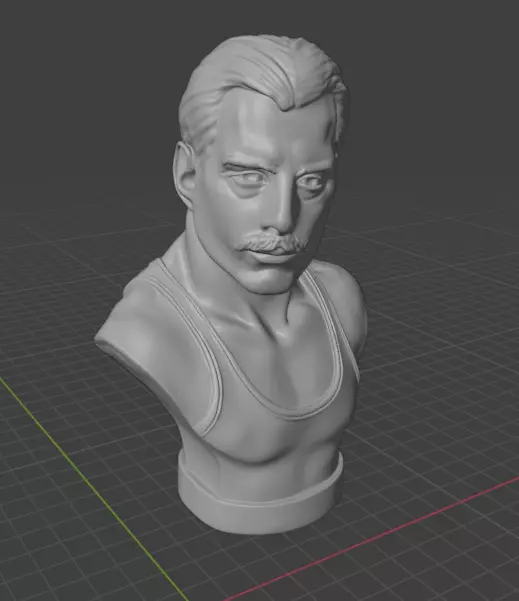 Freddie Mercury 3D print model_22