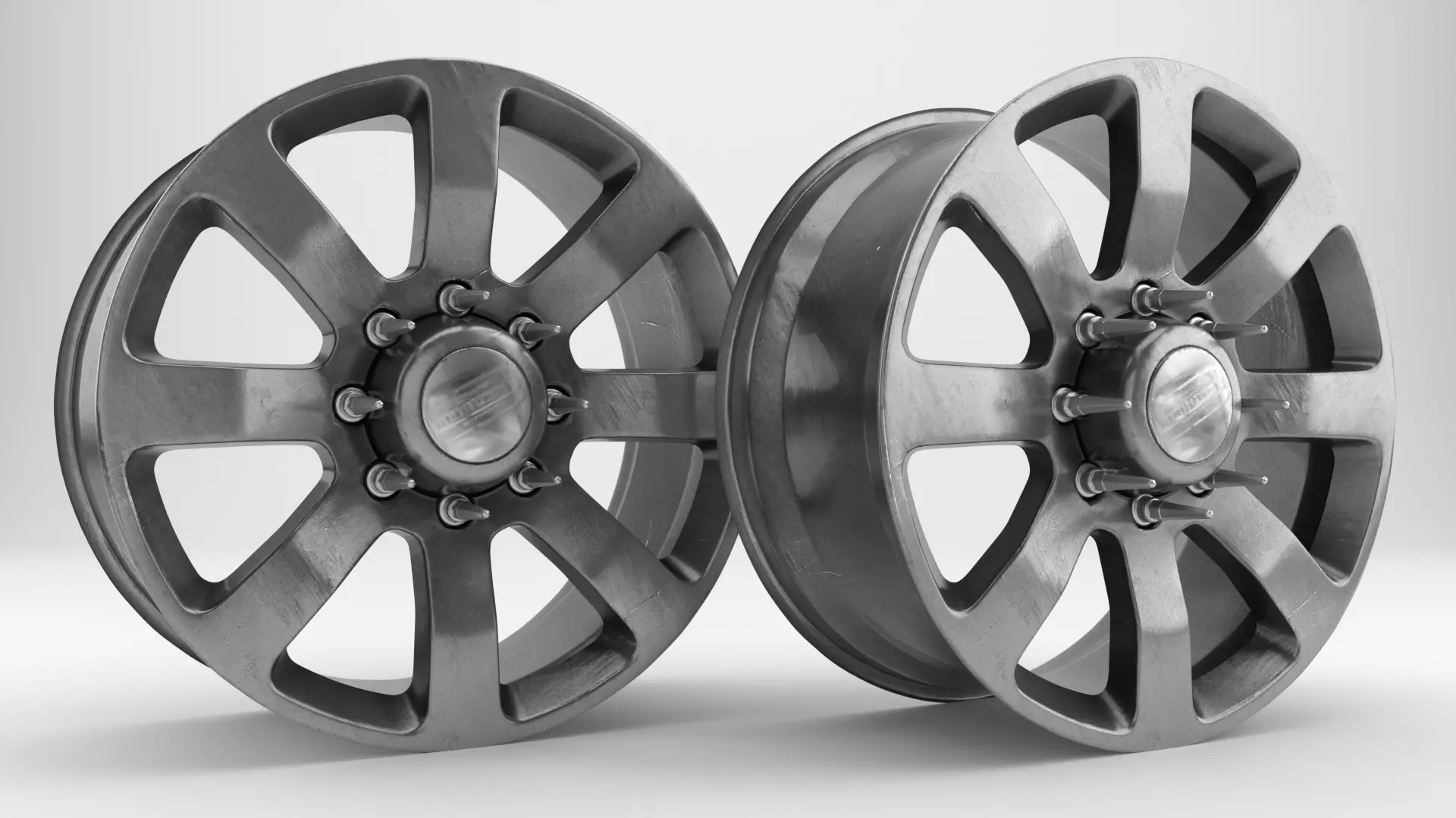 8 LUG RAM LARAMIE RIM 3D model