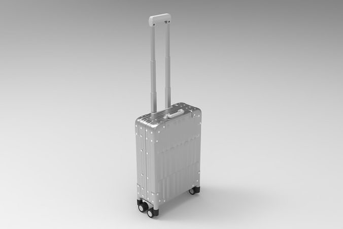 Suitcase Metal 3D model