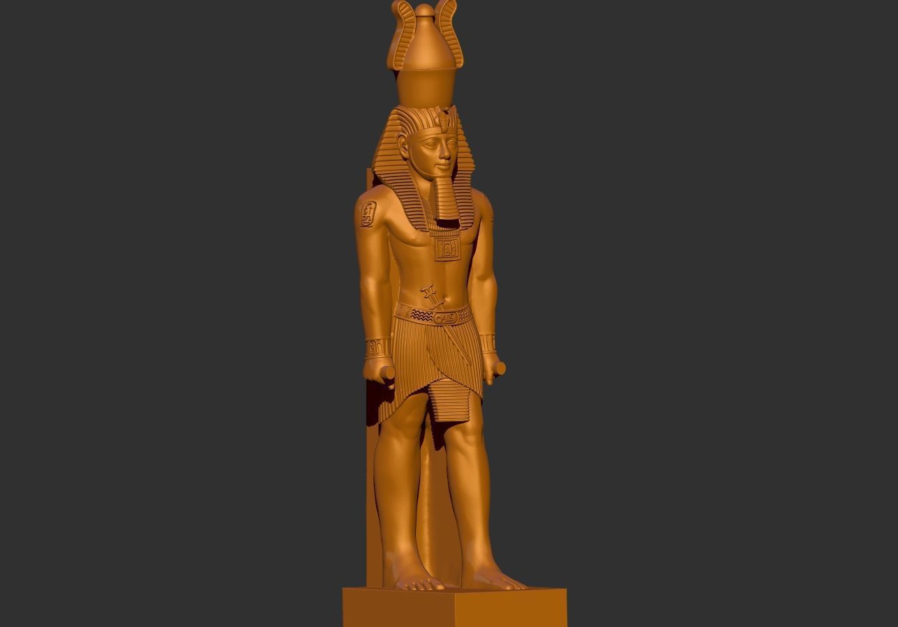 Ramesses Ramses  II statue  STL 3D Printable model 3D print model_6