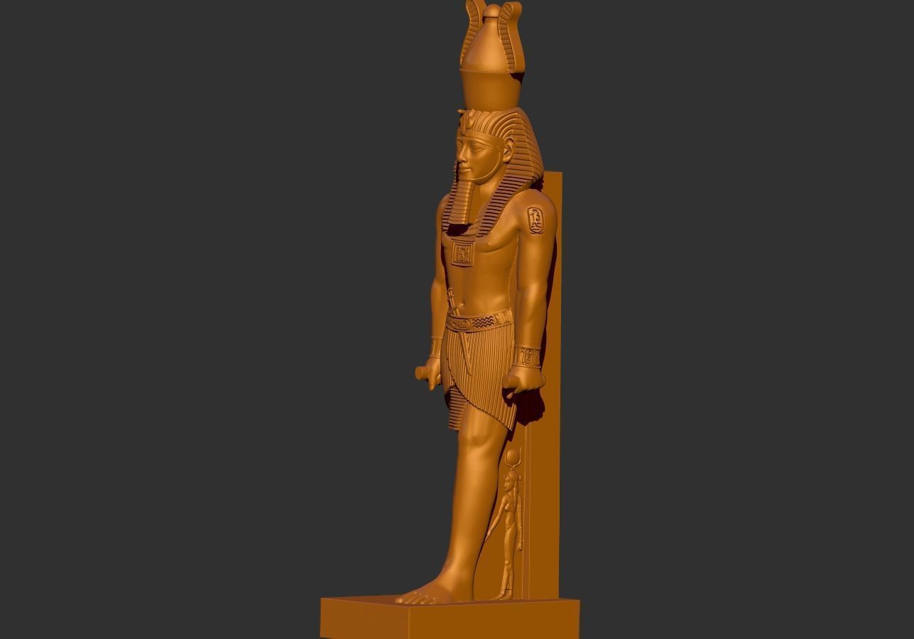 Ramesses Ramses  II statue  STL 3D Printable model 3D print model_1