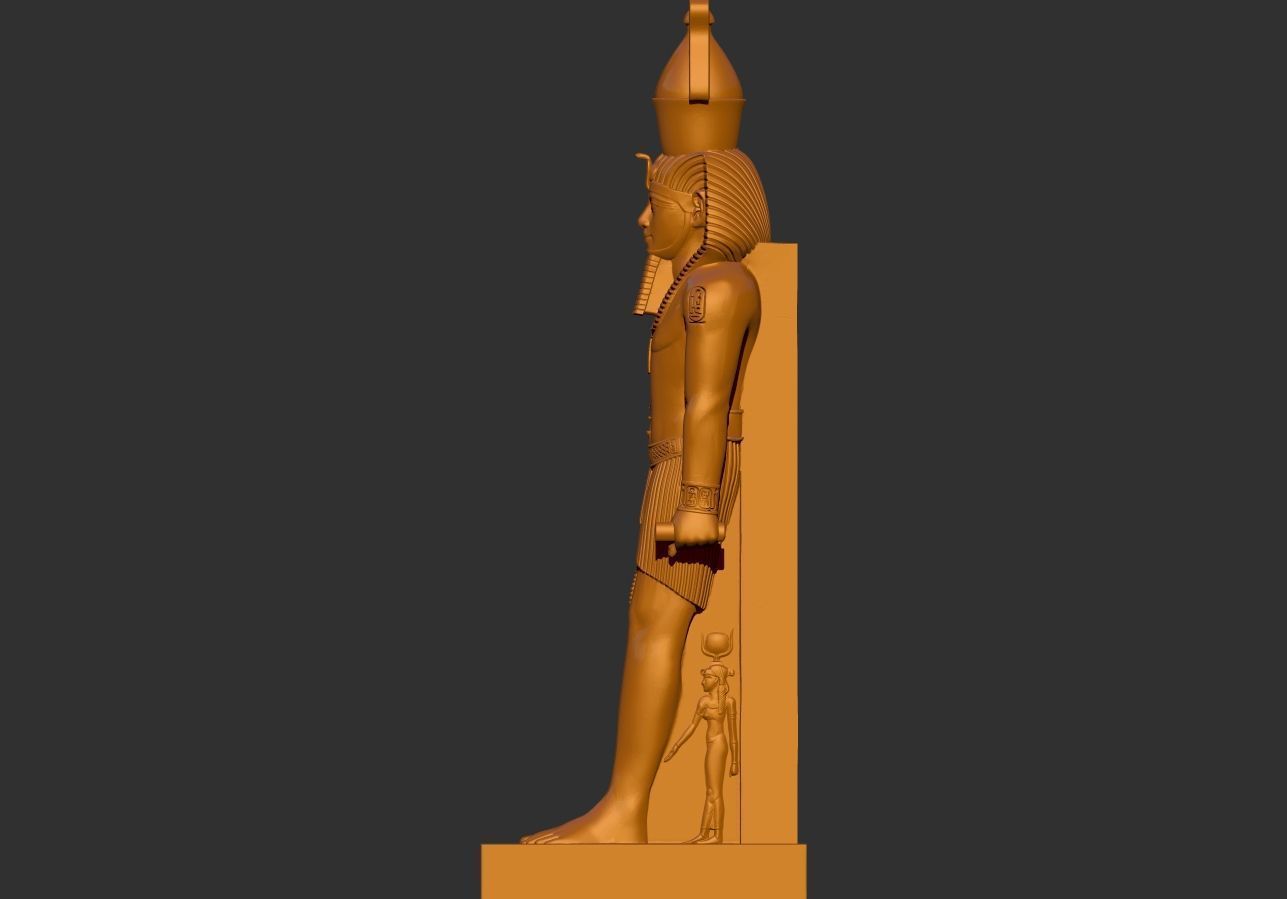 Ramesses Ramses  II statue  STL 3D Printable model 3D print model_4