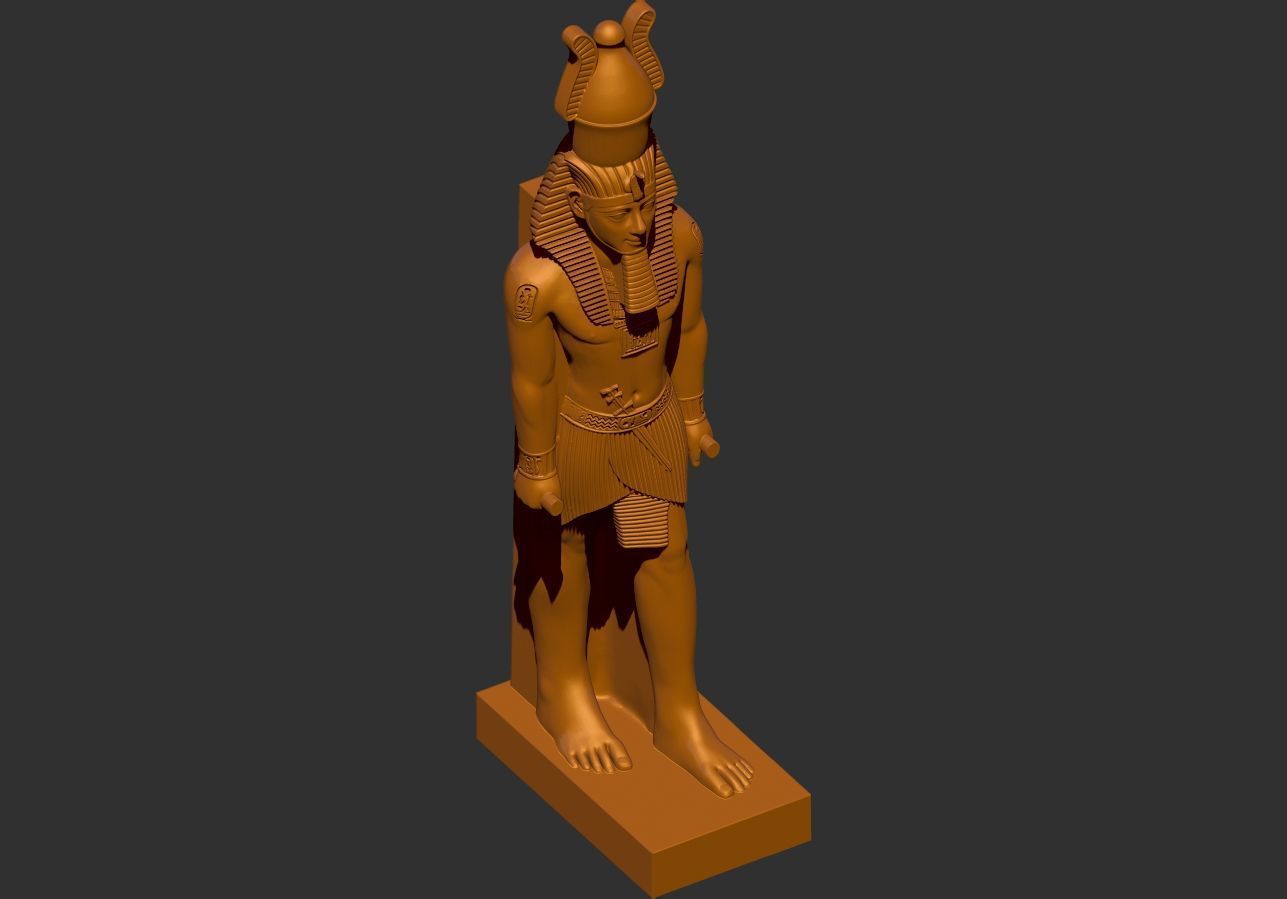 Ramesses Ramses  II statue  STL 3D Printable model 3D print model_2