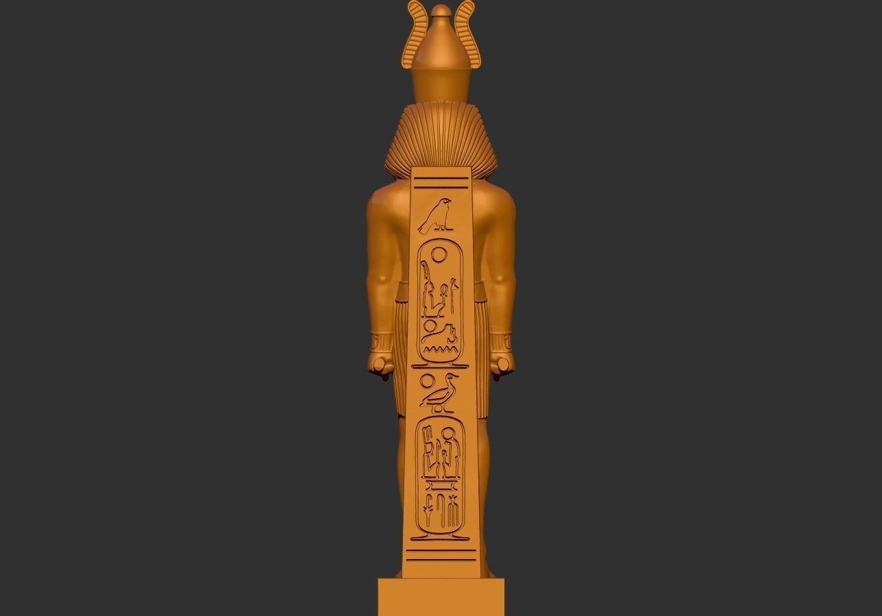 Ramesses Ramses  II statue  STL 3D Printable model 3D print model_5