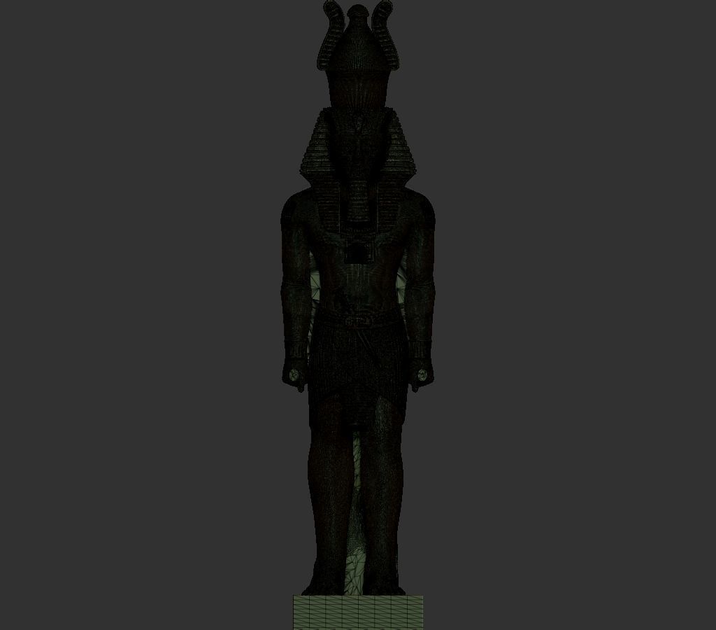 Ramesses Ramses  II statue  STL 3D Printable model 3D print model_11