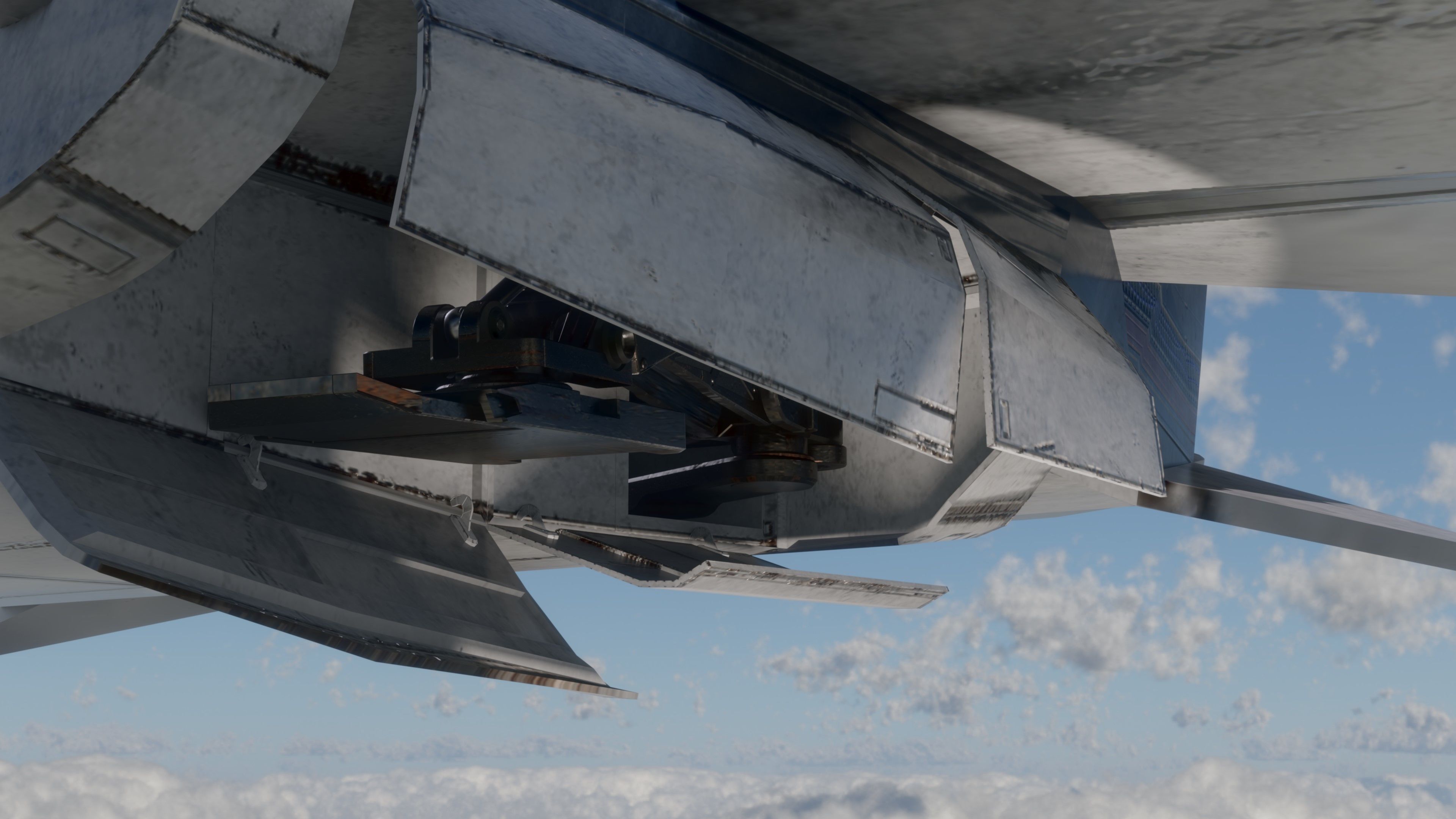 Space Ship - Rigged - Fully Textured - include inside Low-poly 3D model_27