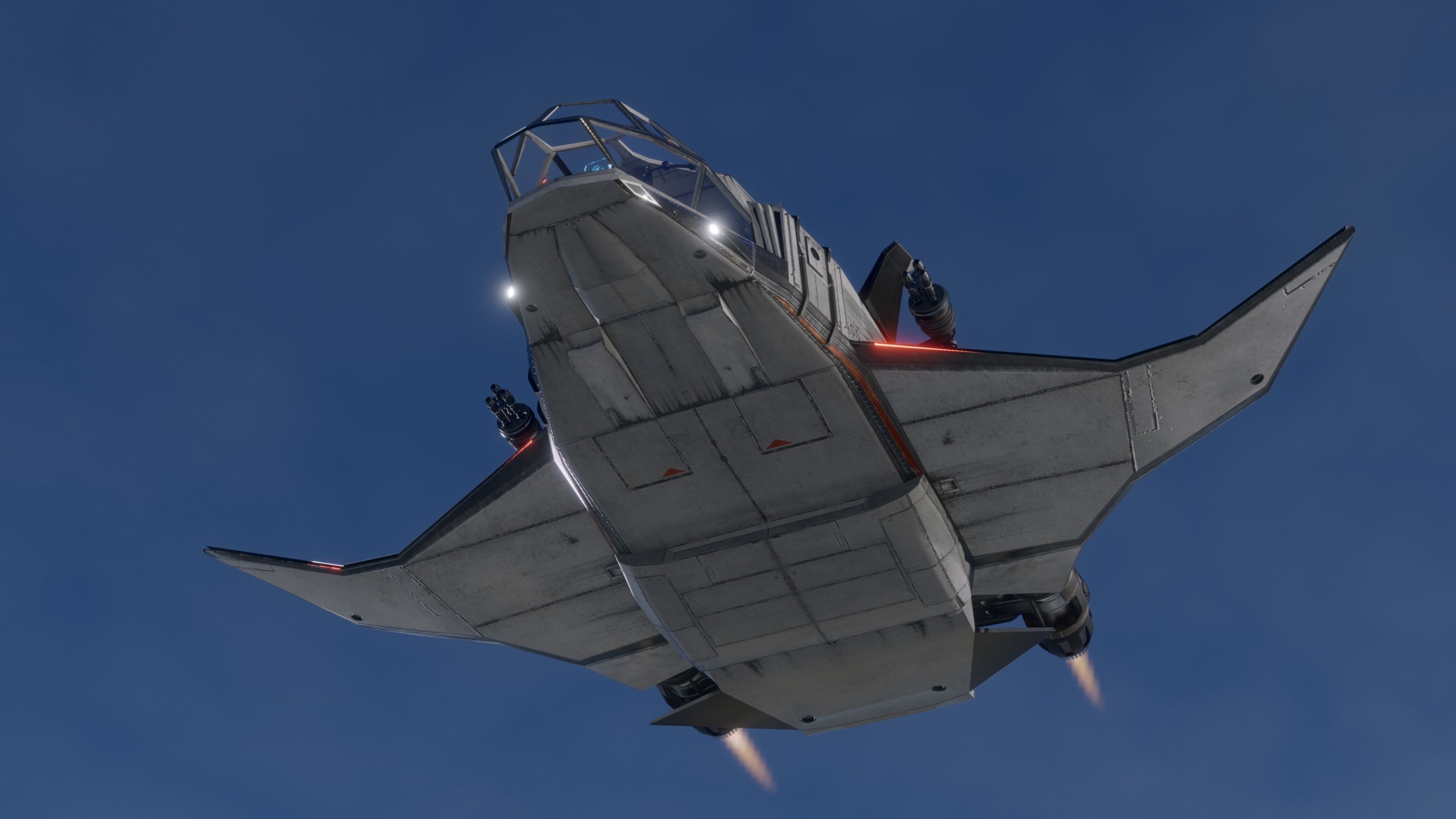 Space Ship - Rigged - Fully Textured - include inside Low-poly 3D model_23