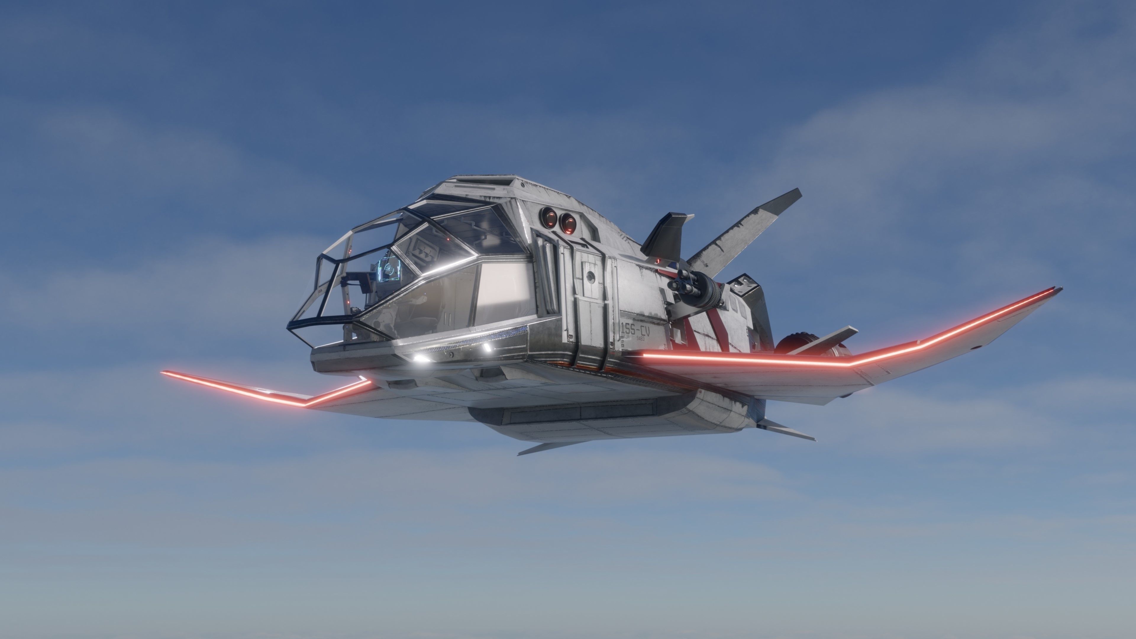 Space Ship - Rigged - Fully Textured - include inside Low-poly 3D model_12