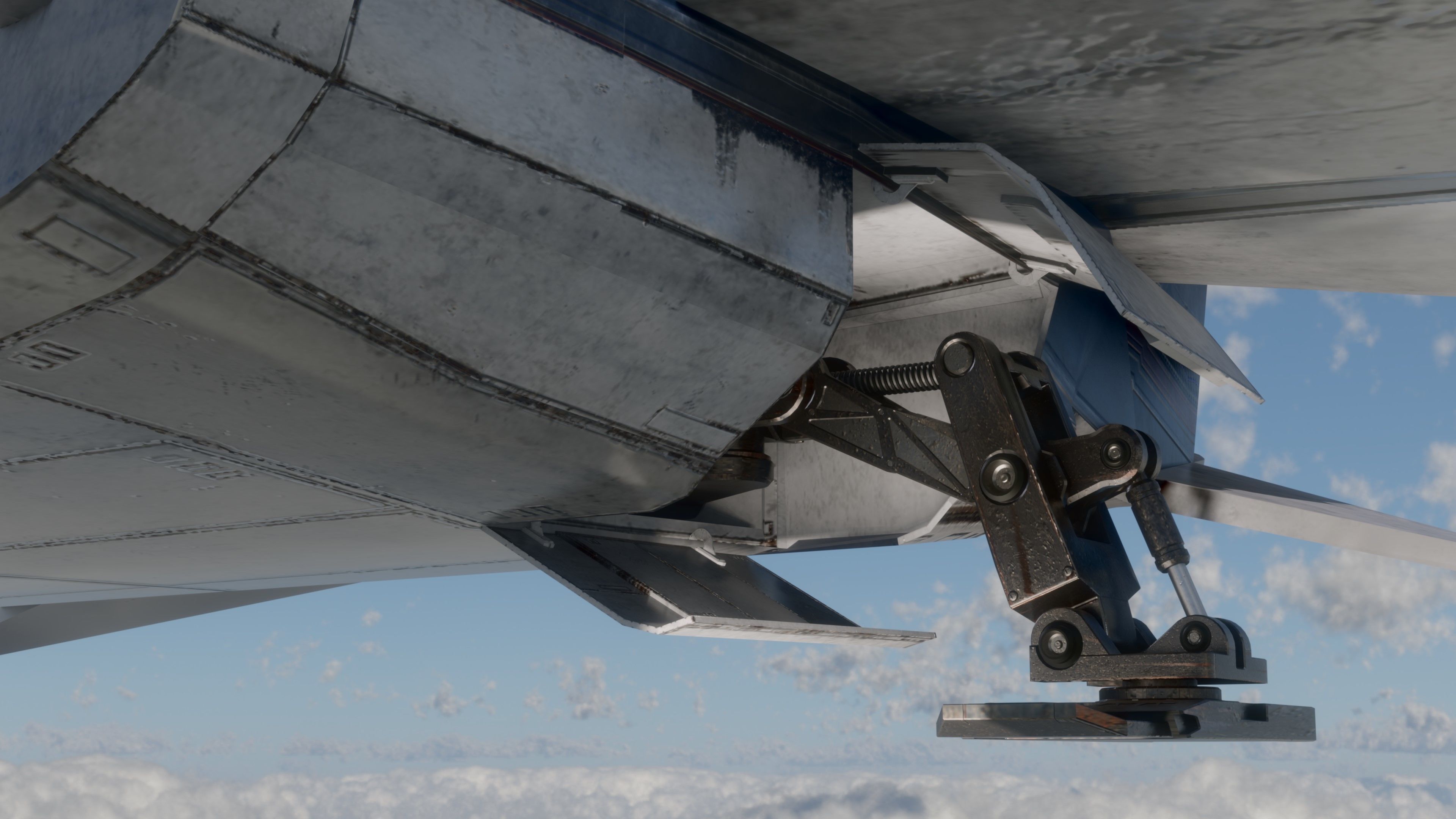 Space Ship - Rigged - Fully Textured - include inside Low-poly 3D model_25