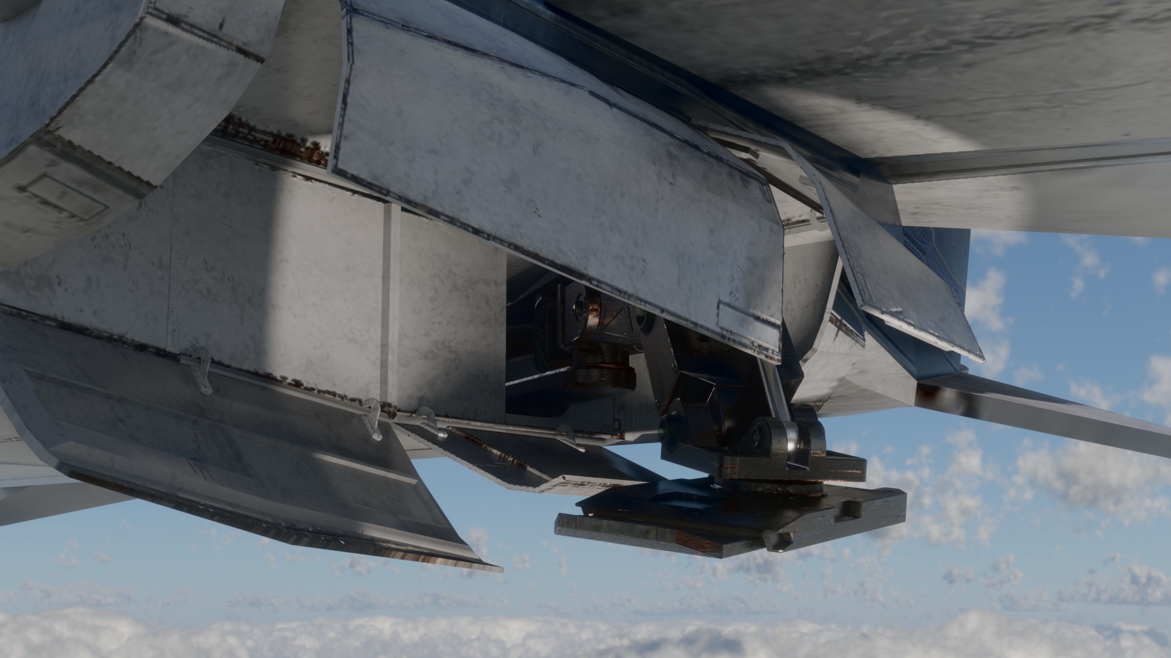 Space Ship - Rigged - Fully Textured - include inside Low-poly 3D model_26