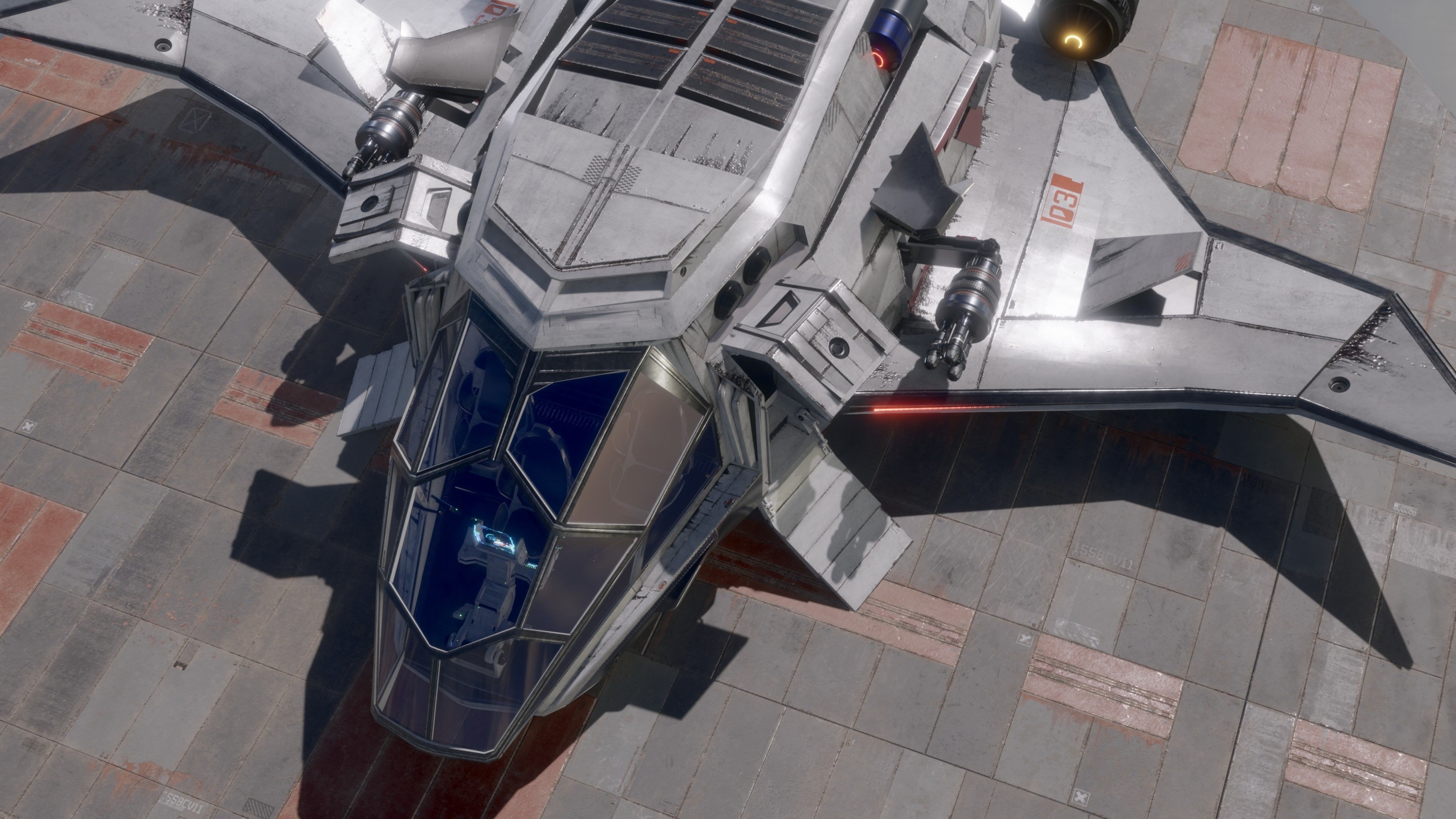 Space Ship - Rigged - Fully Textured - include inside Low-poly 3D model_14