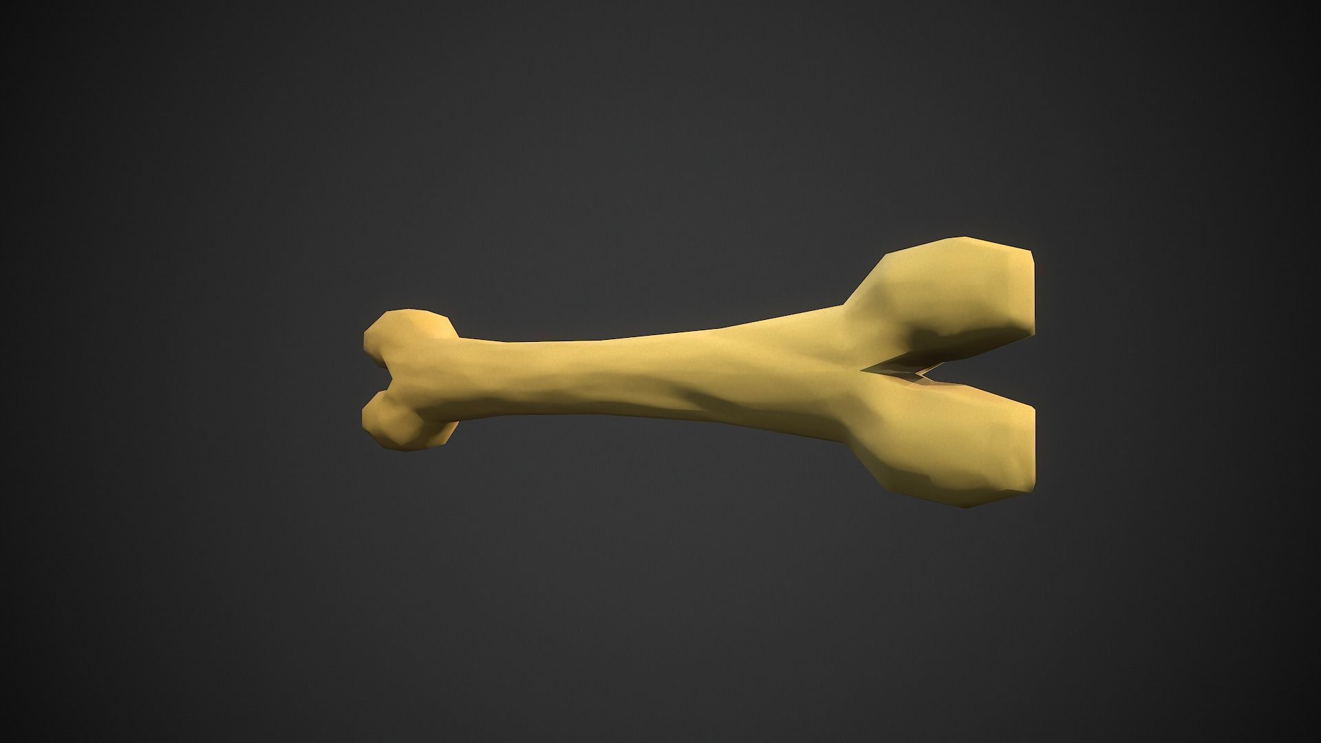 Stylized bones Low-poly 3D model_13